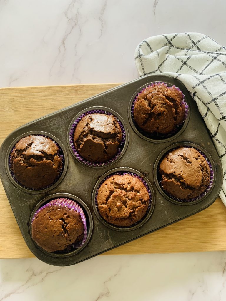 Healthy chocolate muffins