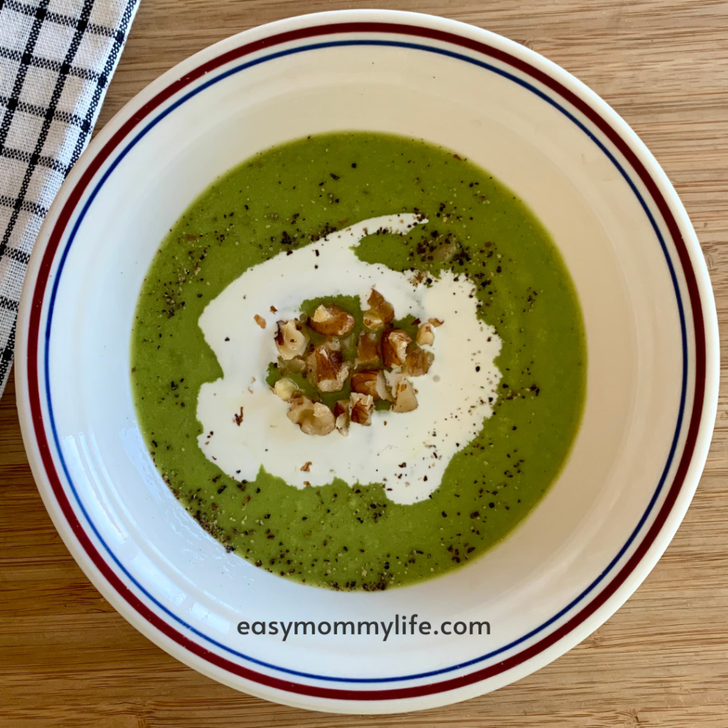 Pea soup for babies and toddlers