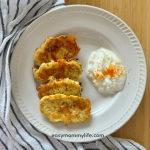 Zucchini fritters for babies
