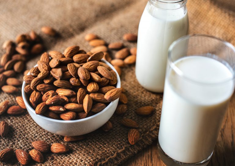 almond milk-vegan calcium rich foods