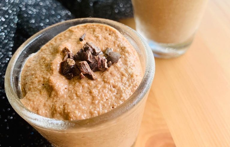 chocolate chia pudding for dessert
