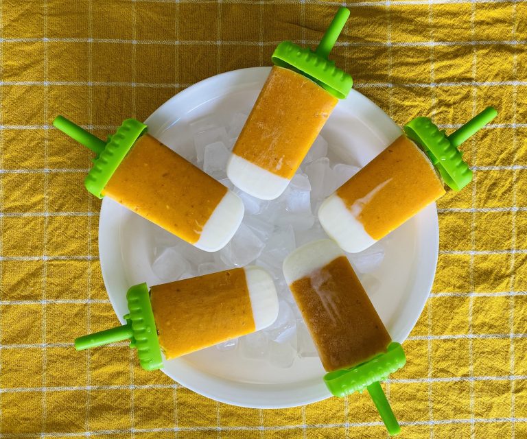 real fruit mango popsicles