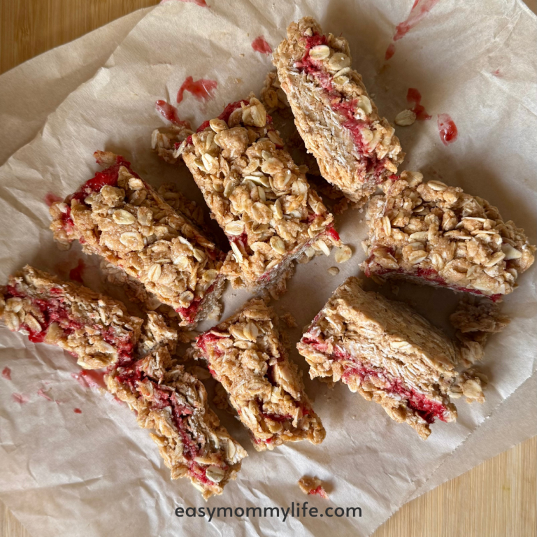 strawberry oatmeal bars for kids